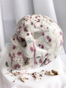 Pink Tourmaline Skull #1