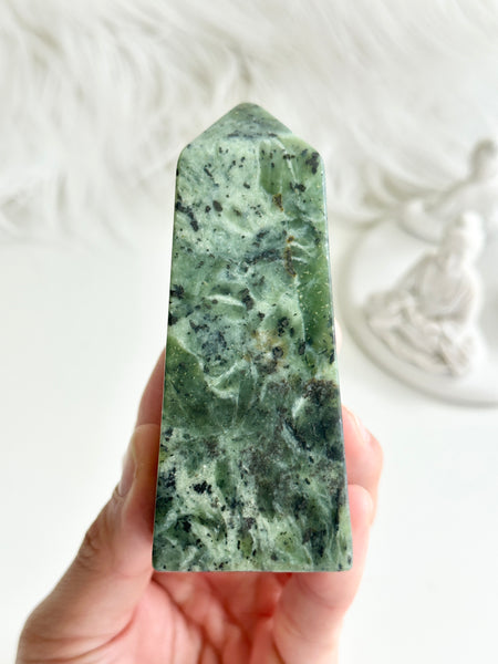 Nephrite Jade Obelisk #4
