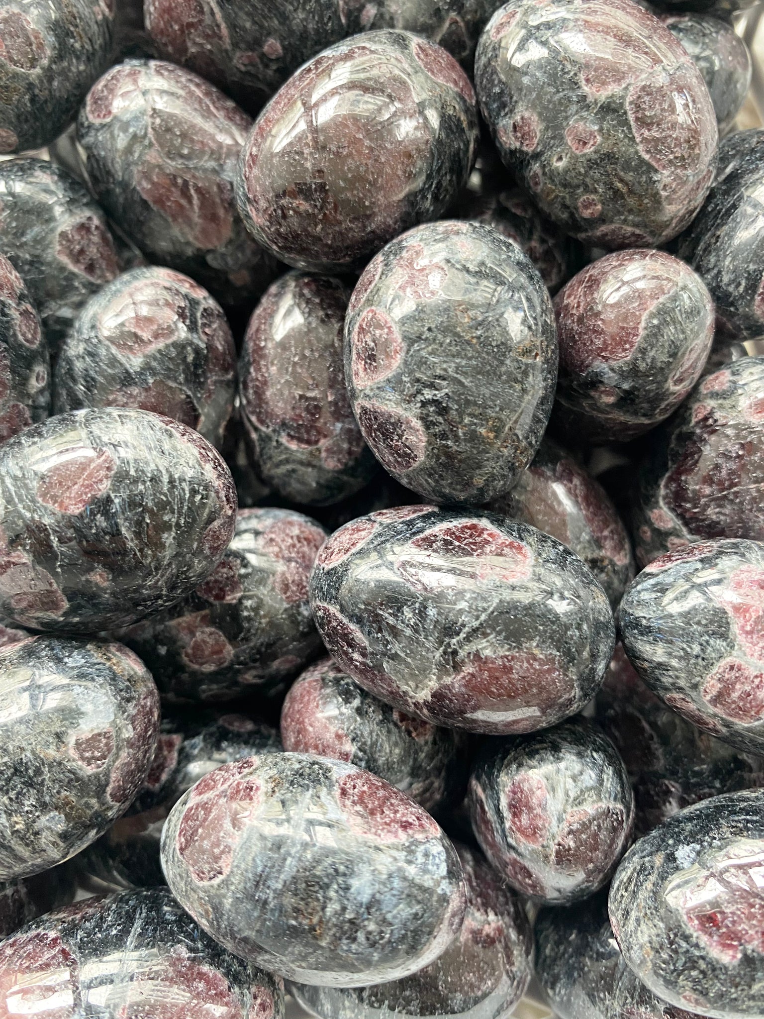 Garnet Astrophyllite Tumbled