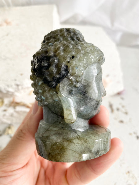 Labradorite Buddha Head #7