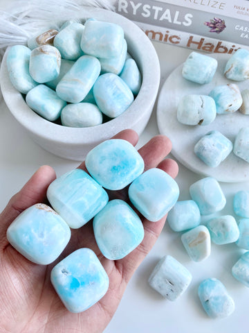 Caribbean Calcite Tumbled