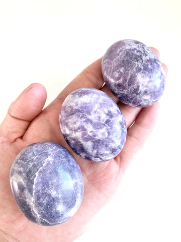 Lepidolite Palm Stone