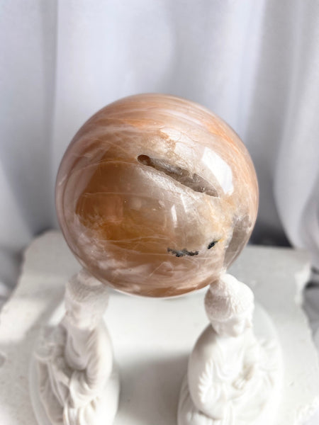 Peach Moonstone Sphere #7