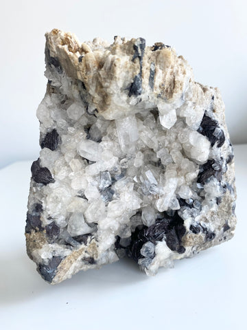 Specularite Quartz Cluster #15