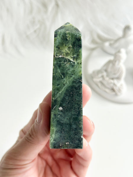 Nephrite Jade Obelisk #5