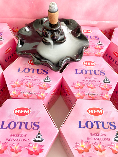 HEM BACKFLOW Lotus Incense Cones