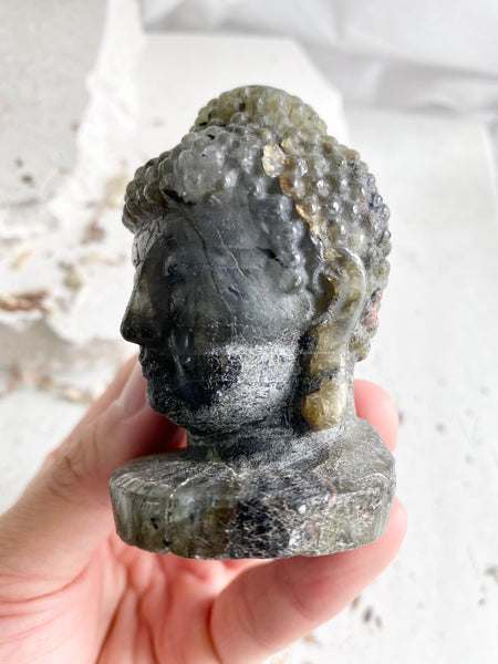 Labradorite Buddha Head #11