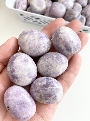 Light Lepidolite Tumbled