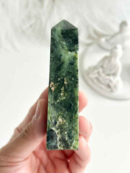 Nephrite Jade Obelisk #5