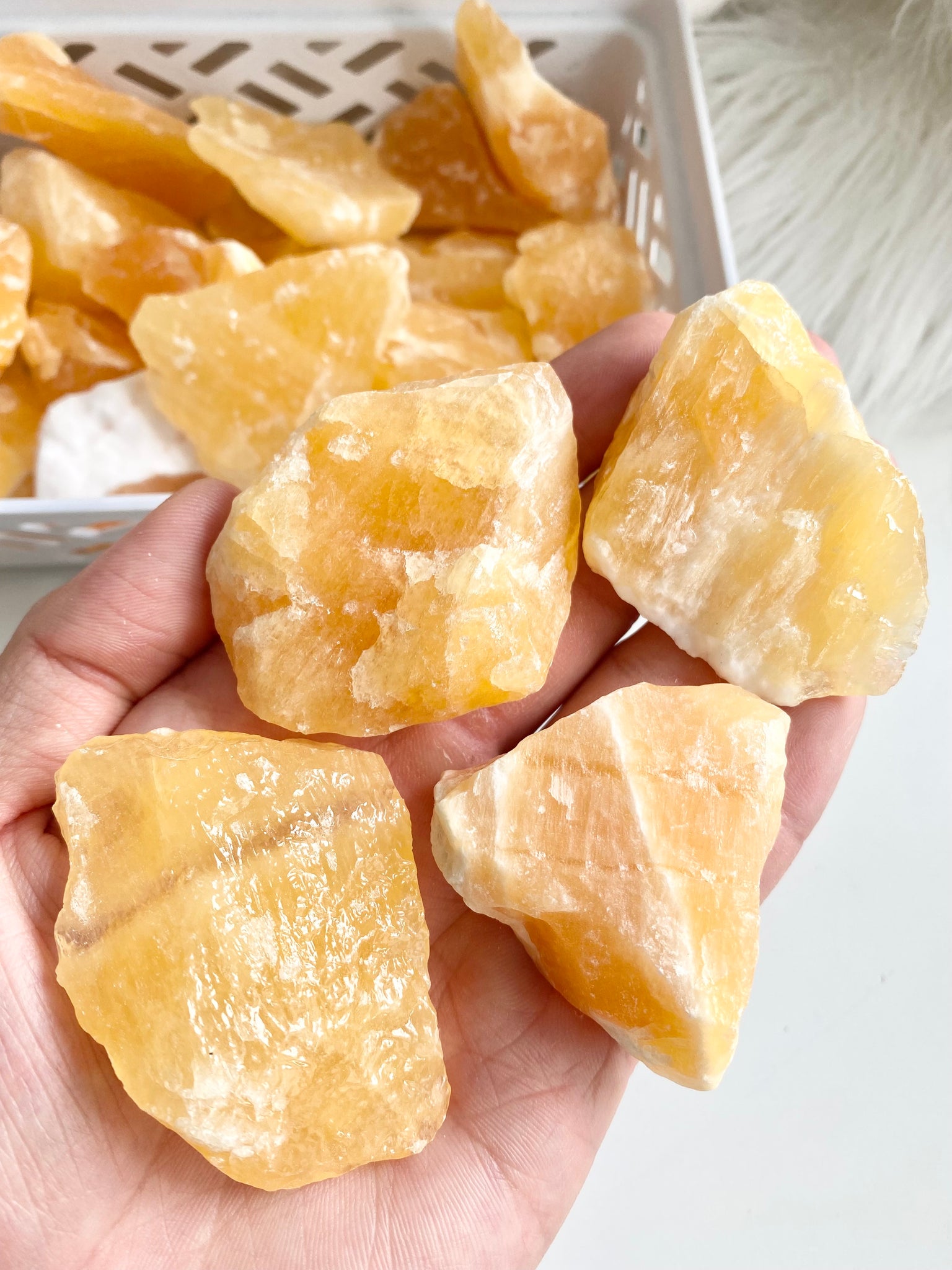Orange Calcite Raw
