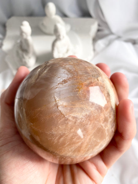 Peach Moonstone Sphere #1