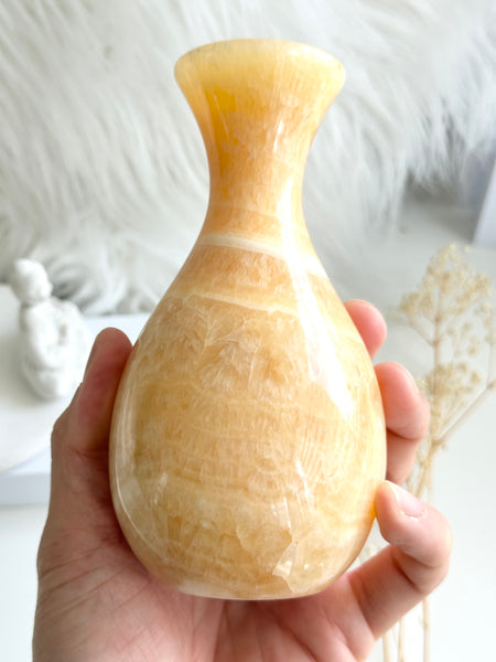 Orange Calcite Vase #2