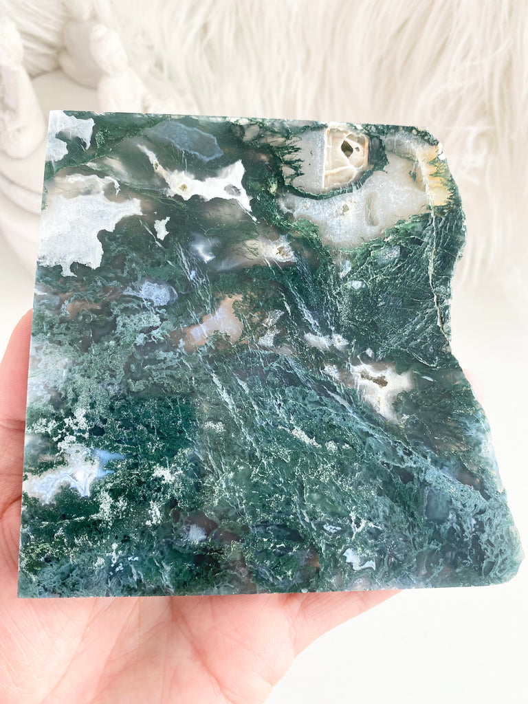 Moss agate clearance slab