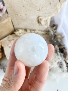 Snow Druzy Agate Sphere #8