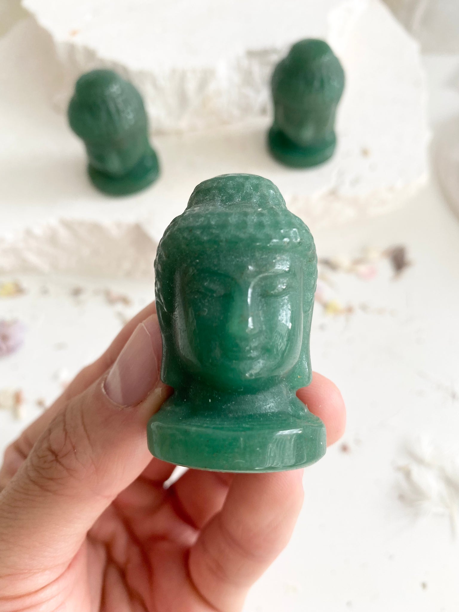 Green Aventurine Mini Buddha