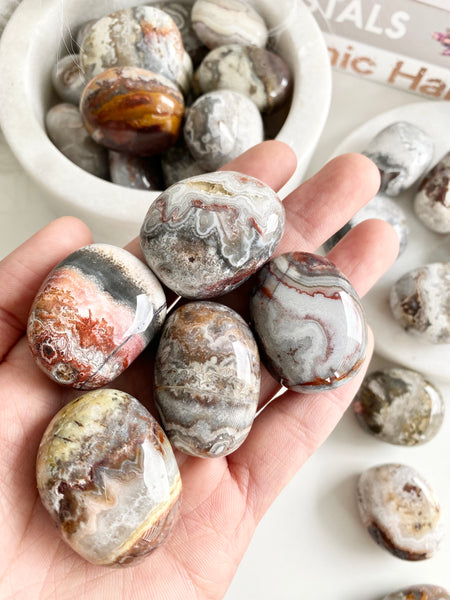 Mexican Crazy Lace Agate Tumbled