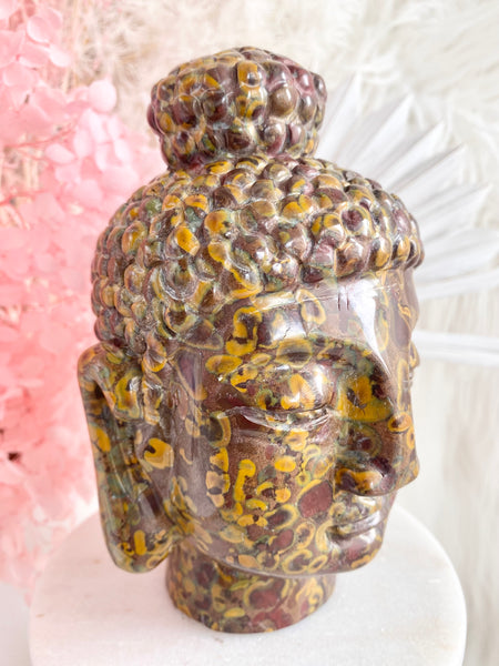 Ajooba Jasper Buddha Head #7